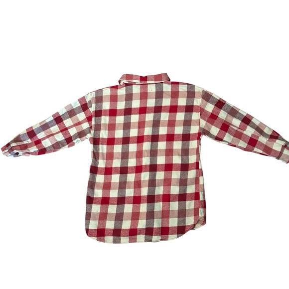Zara Red and Cream‎ Checkered Shirt size 11/12 - Picture 3 of 3